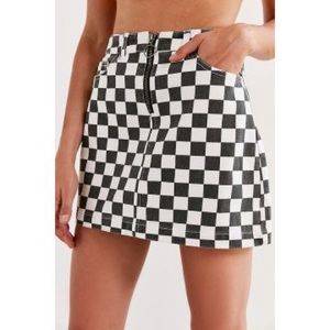 NWOT Urban Outfitters BDG checkered mini skirt